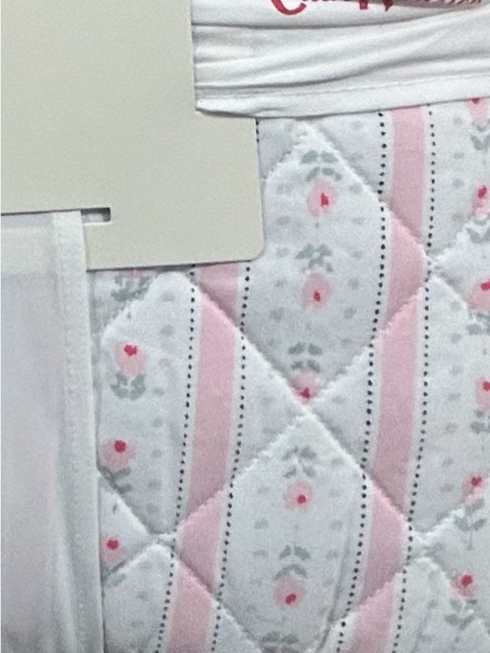 Cath Kidston Rosebud Stripe Pink Queen Cotton Quilt Set 90”x90” - Picture 5 of 6